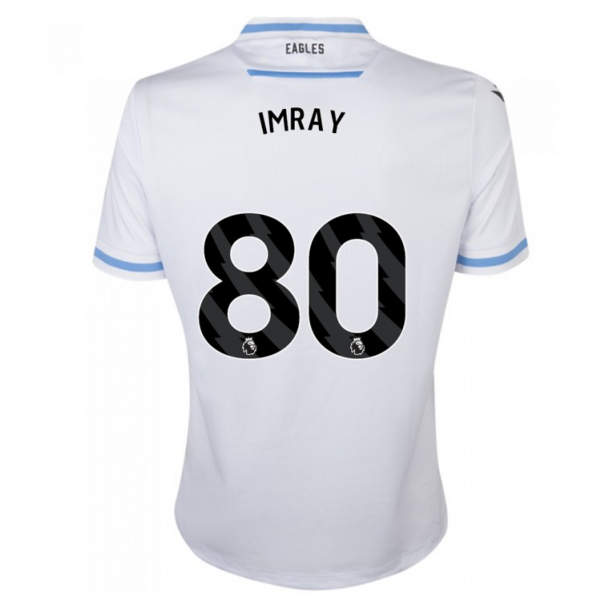 Niño Camiseta Danny Imray #80 Blanco 2ª Equipación 2023/24 La Camisa