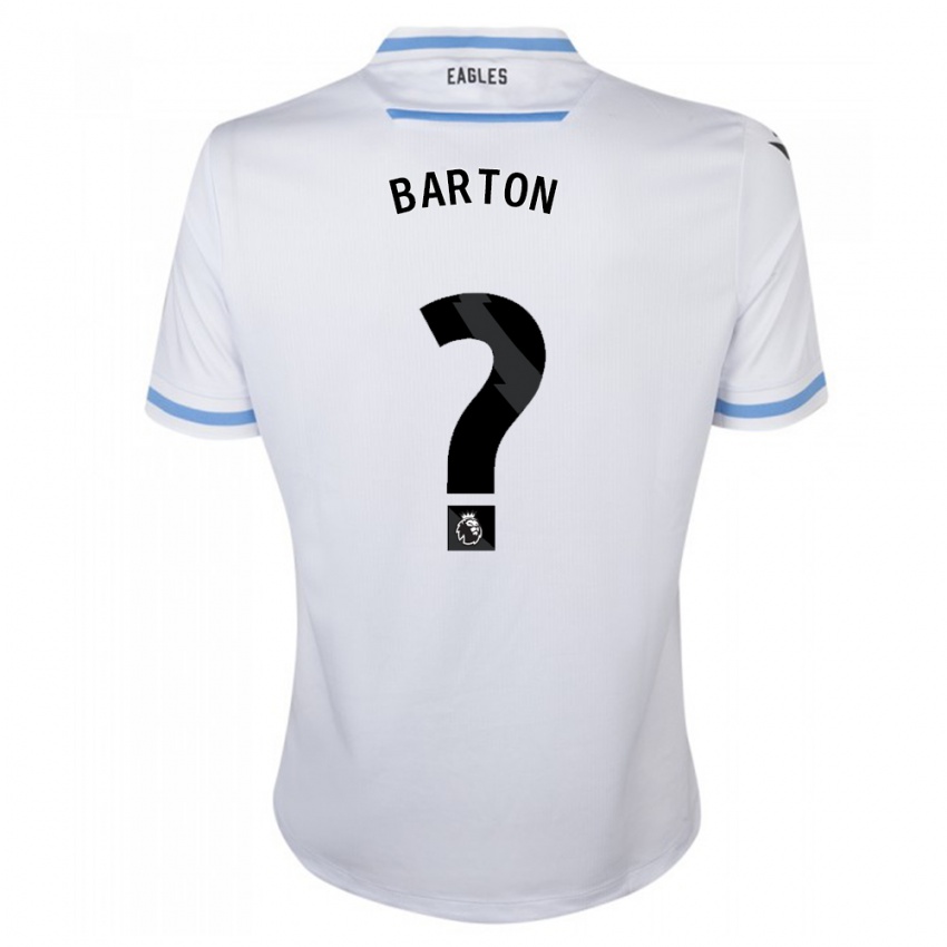 Niño Camiseta Kalani Barton #0 Blanco 2ª Equipación 2023/24 La Camisa