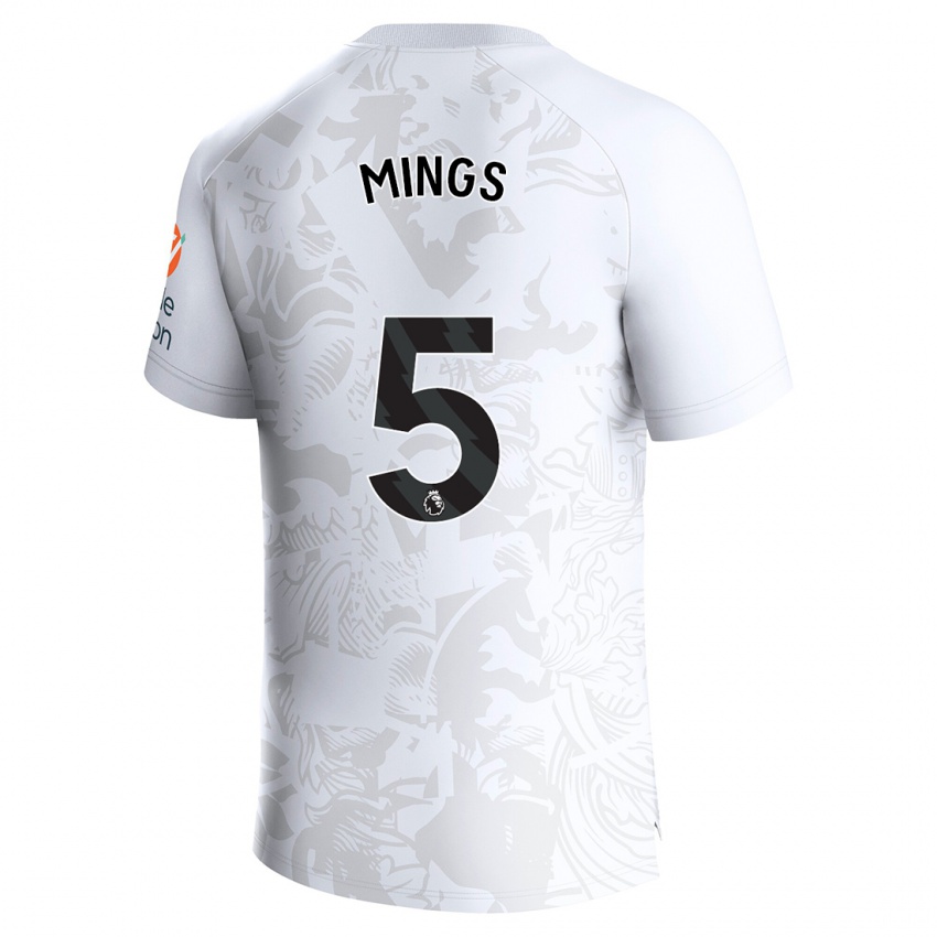 Niño Camiseta Tyrone Mings #5 Blanco 2ª Equipación 2023/24 La Camisa