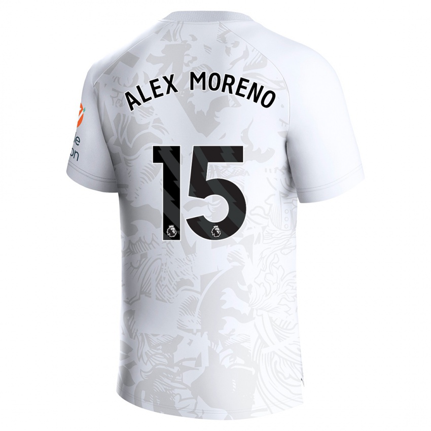 Niño Camiseta Álex Moreno #15 Blanco 2ª Equipación 2023/24 La Camisa