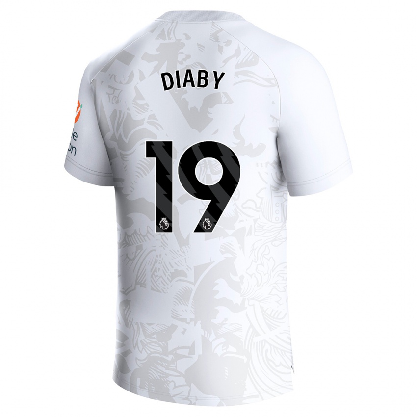 Niño Camiseta Moussa Diaby #19 Blanco 2ª Equipación 2023/24 La Camisa