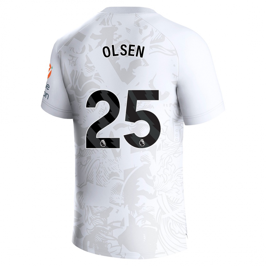 Niño Camiseta Robin Olsen #25 Blanco 2ª Equipación 2023/24 La Camisa