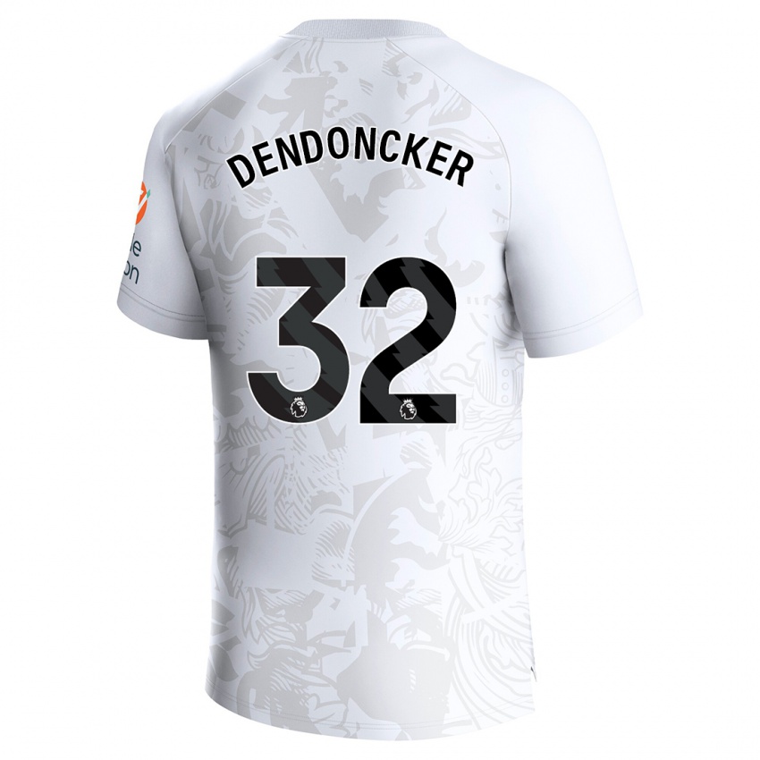Niño Camiseta Leander Dendoncker #32 Blanco 2ª Equipación 2023/24 La Camisa