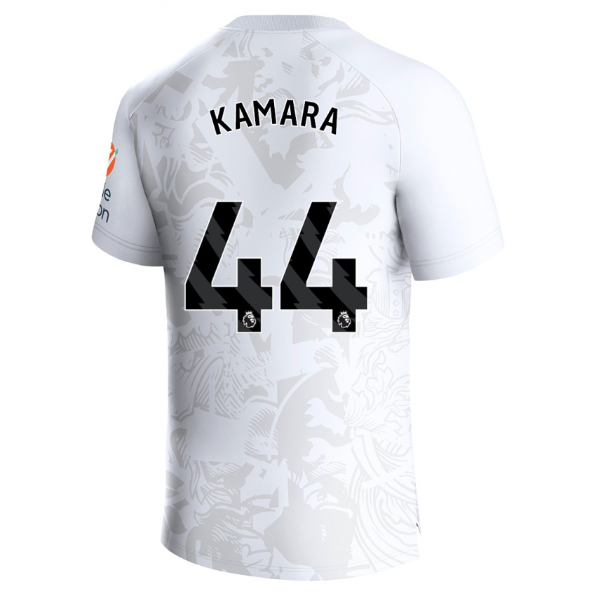 Niño Camiseta Boubacar Kamara #44 Blanco 2ª Equipación 2023/24 La Camisa