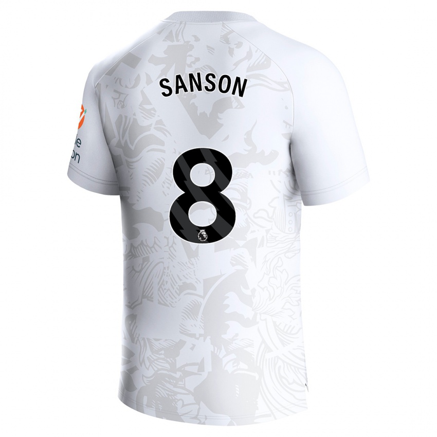 Niño Camiseta Morgan Sanson #8 Blanco 2ª Equipación 2023/24 La Camisa