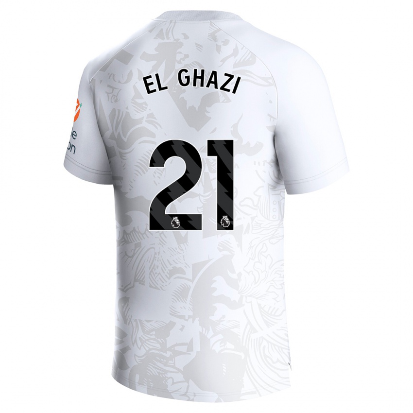 Niño Camiseta Anwar El Ghazi #21 Blanco 2ª Equipación 2023/24 La Camisa