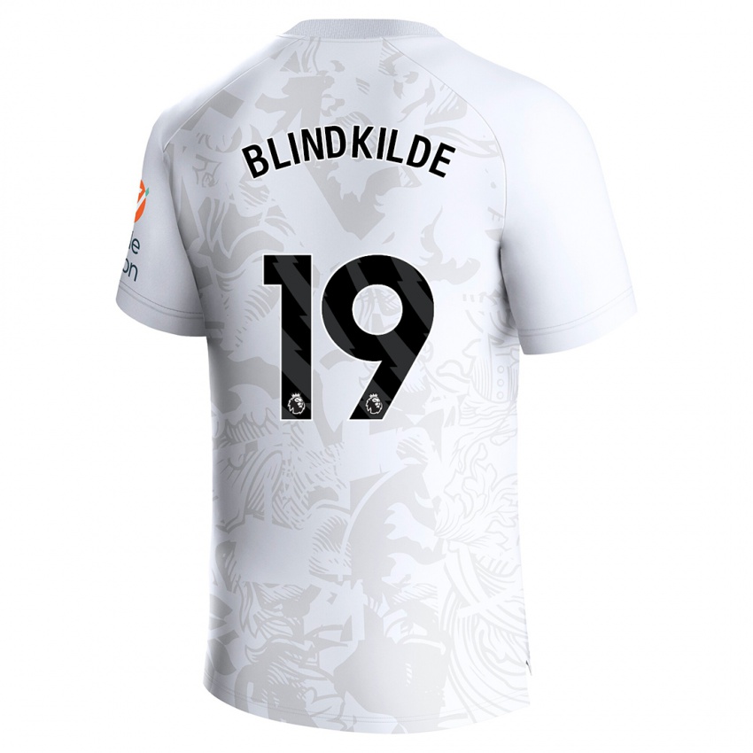 Niño Camiseta Laura Blindkilde #19 Blanco 2ª Equipación 2023/24 La Camisa