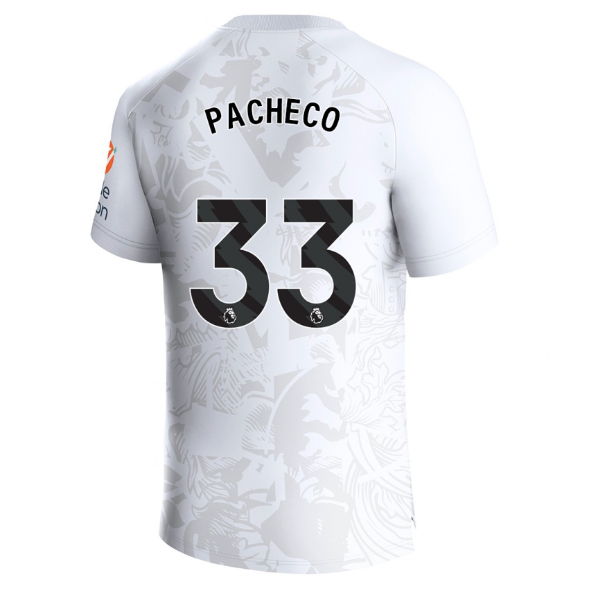Niño Camiseta Maz Pacheco #33 Blanco 2ª Equipación 2023/24 La Camisa