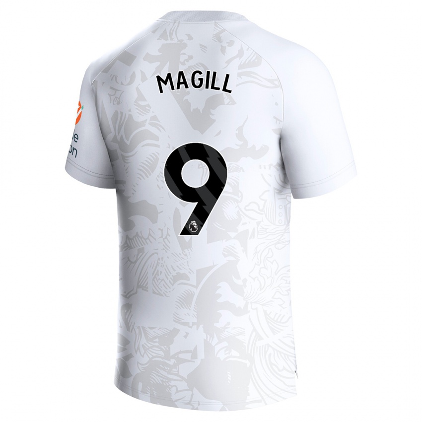 Niño Camiseta Simone Magill #9 Blanco 2ª Equipación 2023/24 La Camisa