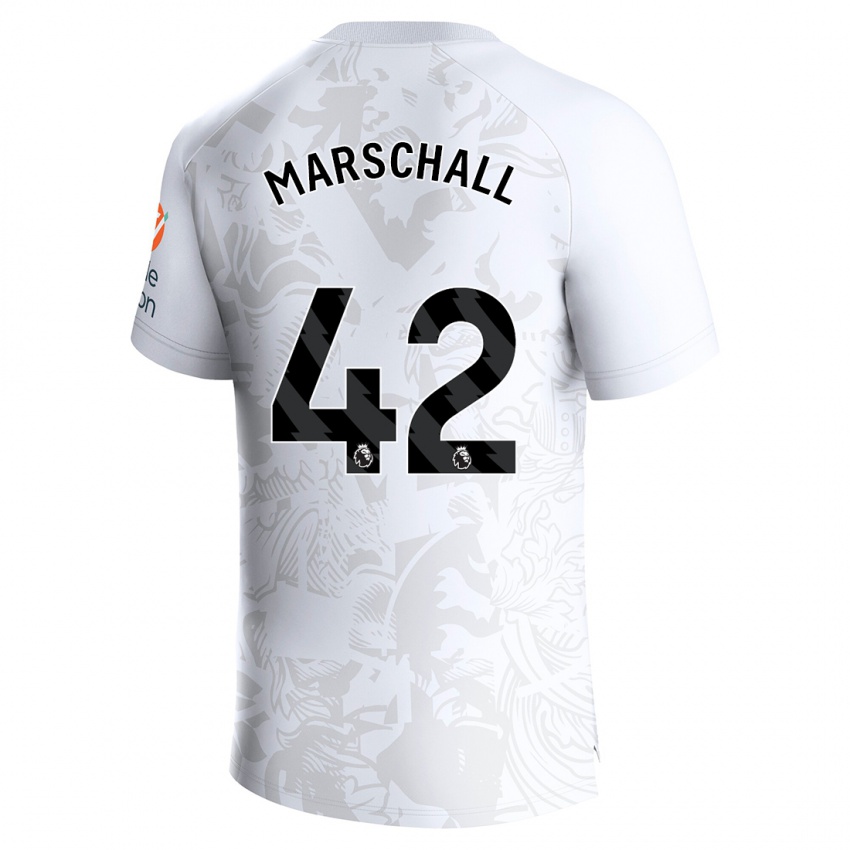 Niño Camiseta Filip Marschall #42 Blanco 2ª Equipación 2023/24 La Camisa