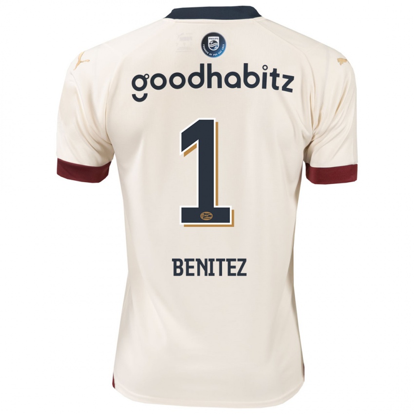 Niño Camiseta Walter Benítez #1 Blanquecino 2ª Equipación 2023/24 La Camisa