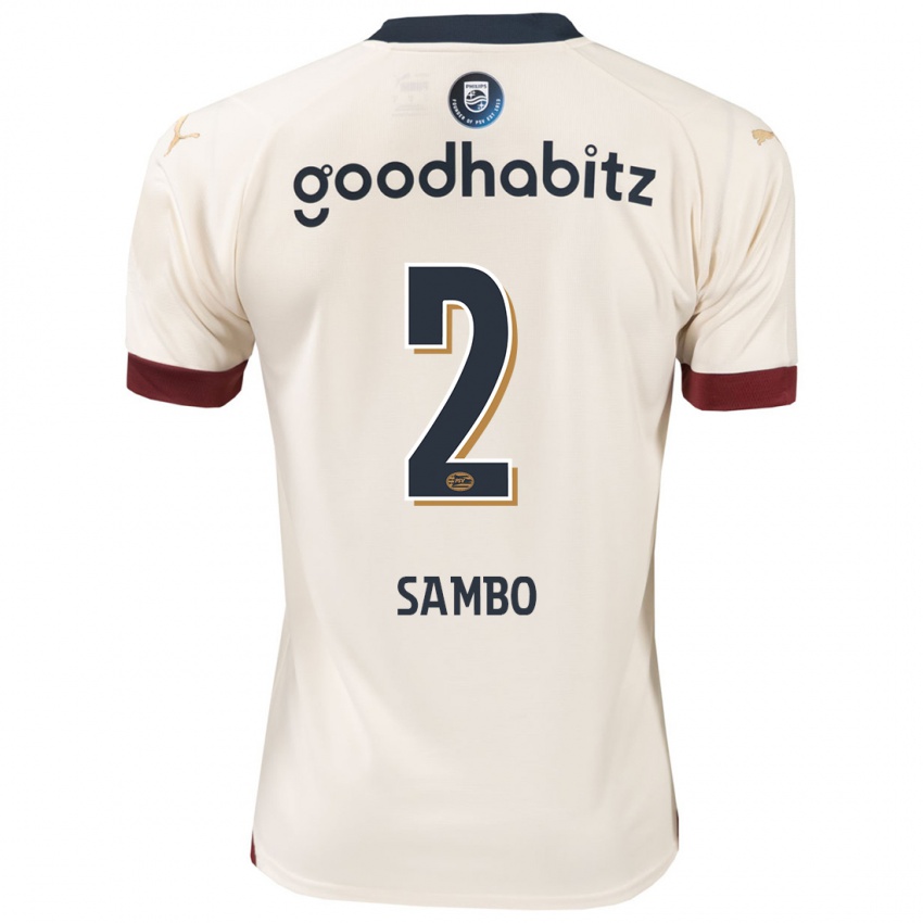 Niño Camiseta Shurandy Sambo #2 Blanquecino 2ª Equipación 2023/24 La Camisa