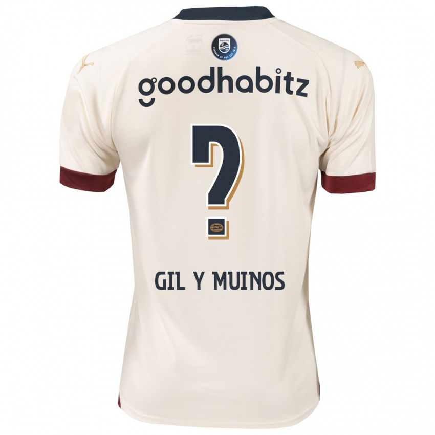 Niño Camiseta Yael Gil Y Muinos #0 Blanquecino 2ª Equipación 2023/24 La Camisa