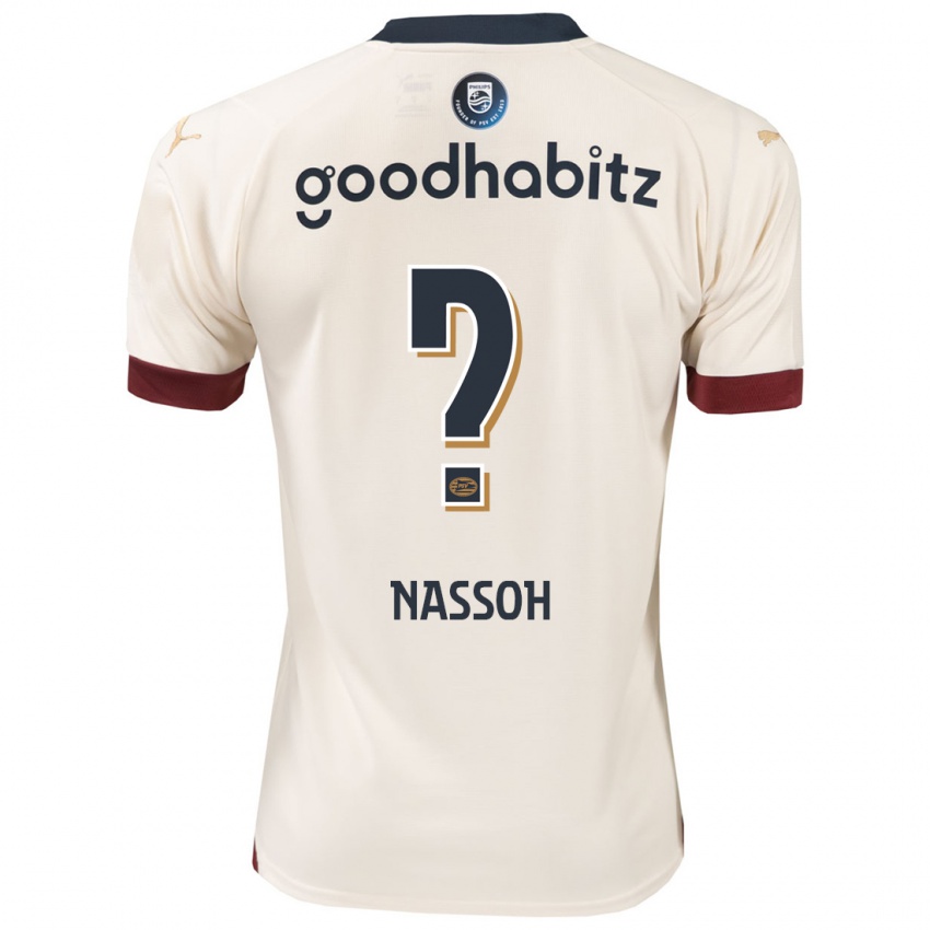 Niño Camiseta Mohamed Nassoh #0 Blanquecino 2ª Equipación 2023/24 La Camisa