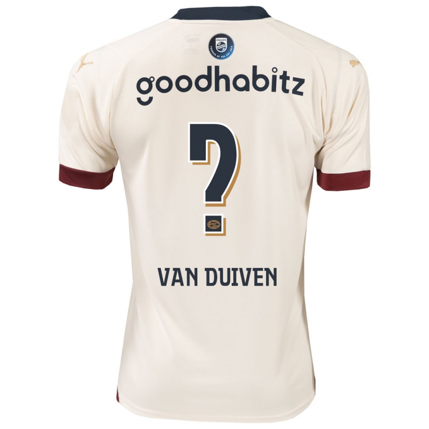 Niño Camiseta Jason Van Duiven #0 Blanquecino 2ª Equipación 2023/24 La Camisa