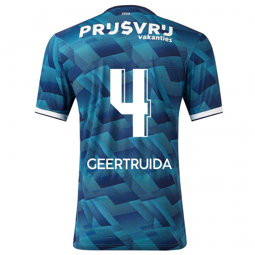 Niño Camiseta Lutsharel Geertruida #4 Azul 2ª Equipación 2023/24 La Camisa