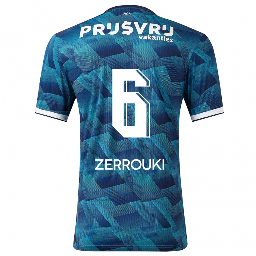 Niño Camiseta Ramiz Zerrouki #6 Azul 2ª Equipación 2023/24 La Camisa
