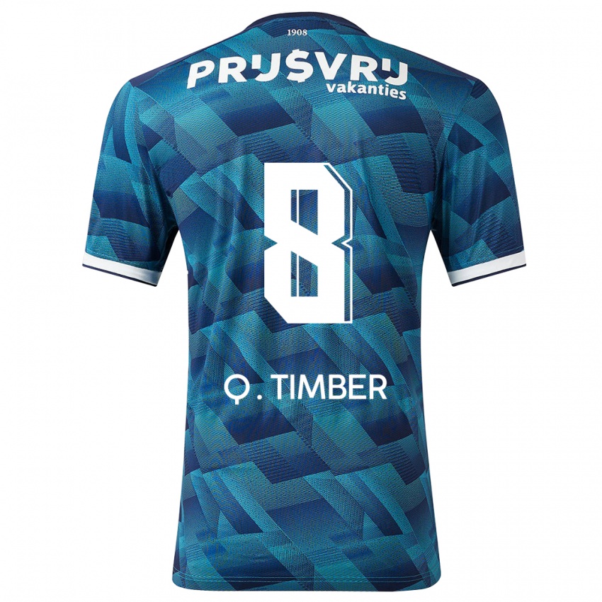 Niño Camiseta Quinten Timber #8 Azul 2ª Equipación 2023/24 La Camisa