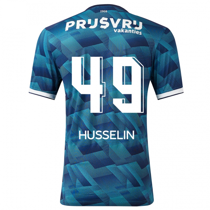 Niño Camiseta Mateo Husselin #49 Azul 2ª Equipación 2023/24 La Camisa