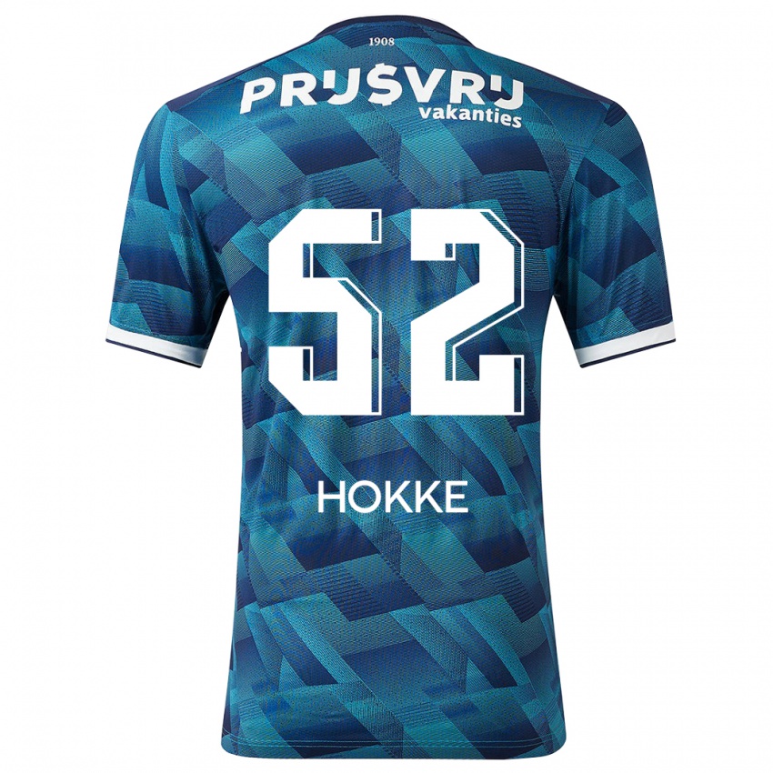 Niño Camiseta Milan Hokke #52 Azul 2ª Equipación 2023/24 La Camisa