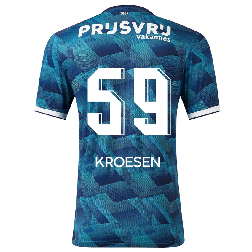 Niño Camiseta Jaimy Kroesen #59 Azul 2ª Equipación 2023/24 La Camisa