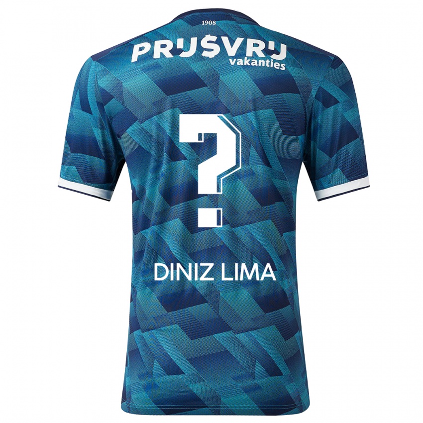 Niño Camiseta Lucas Diniz Lima #0 Azul 2ª Equipación 2023/24 La Camisa