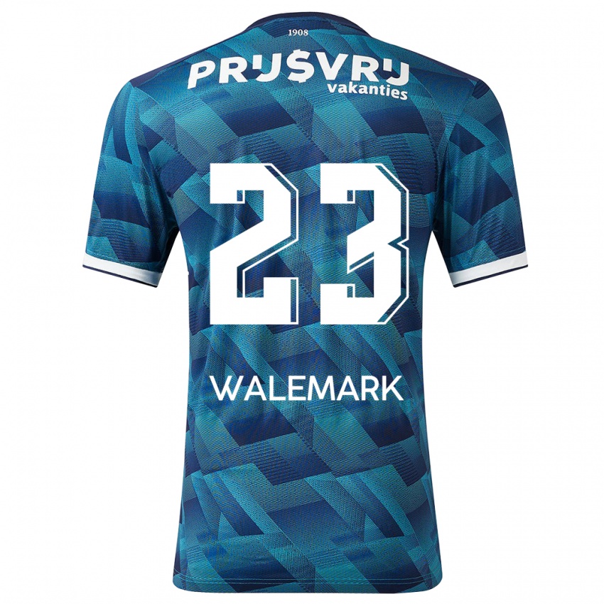 Niño Camiseta Patrik Walemark #23 Azul 2ª Equipación 2023/24 La Camisa