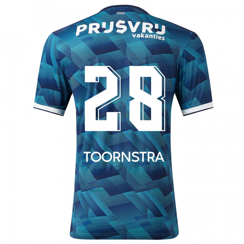 Niño Camiseta Jens Toornstra #28 Azul 2ª Equipación 2023/24 La Camisa