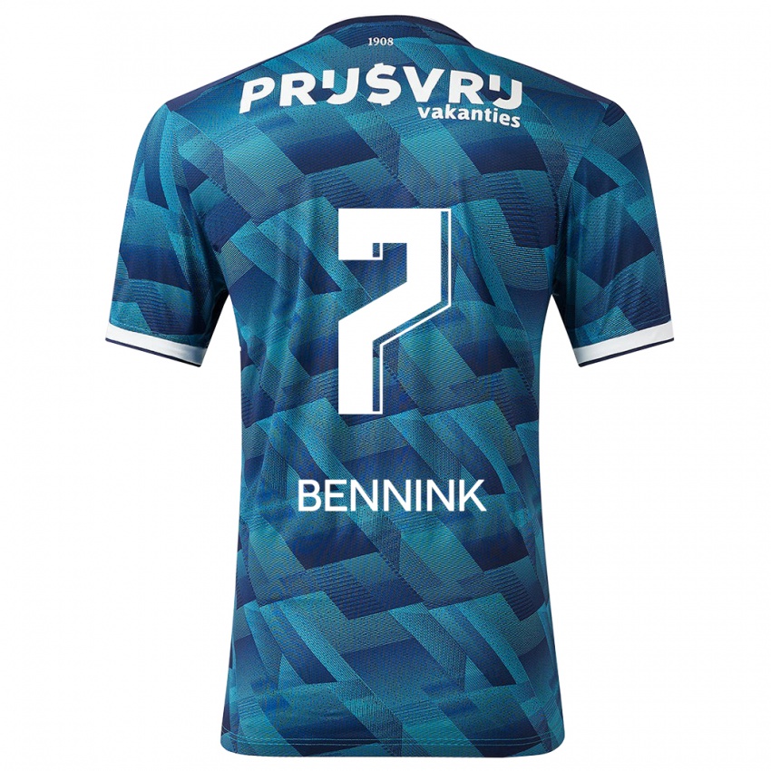 Niño Camiseta Maxime Bennink #7 Azul 2ª Equipación 2023/24 La Camisa
