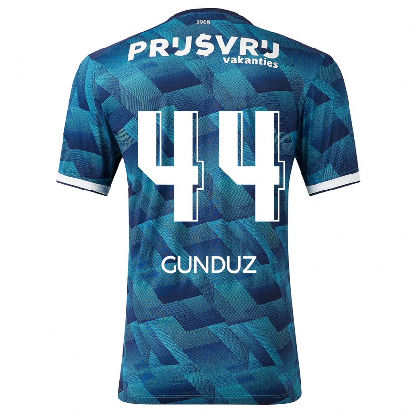 Niño Camiseta Omer Gunduz #44 Azul 2ª Equipación 2023/24 La Camisa