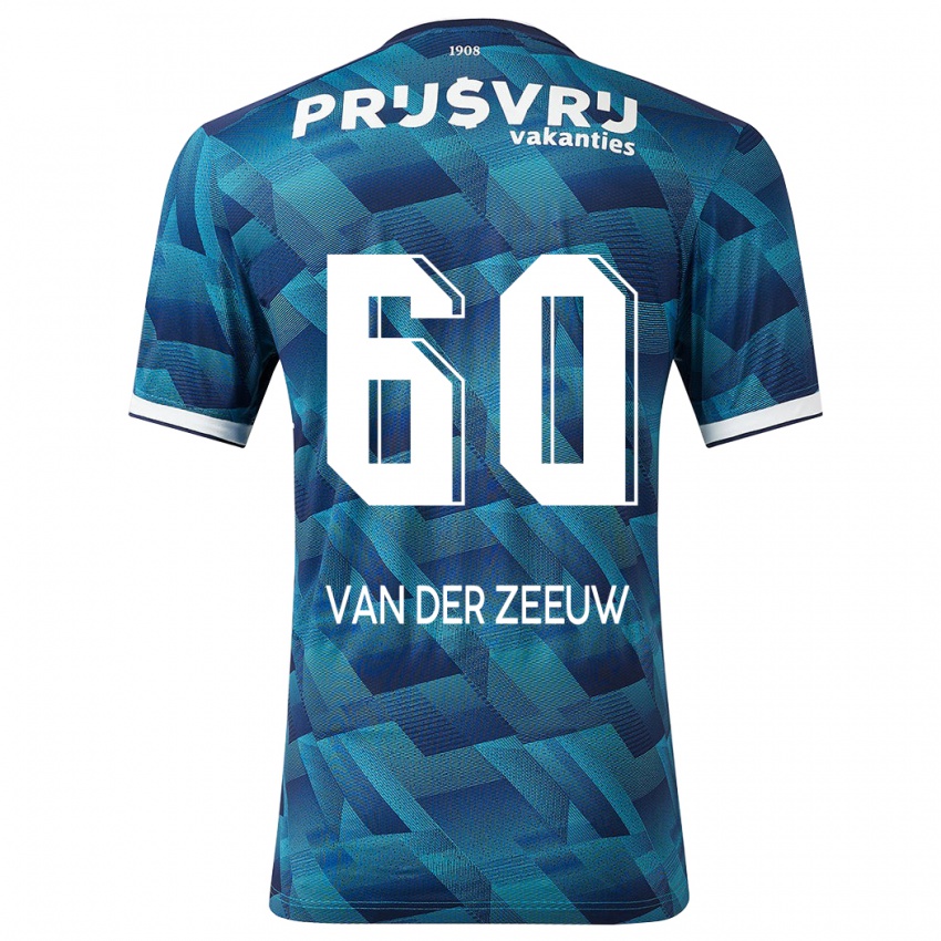 Niño Camiseta Twan Van Der Zeeuw #60 Azul 2ª Equipación 2023/24 La Camisa