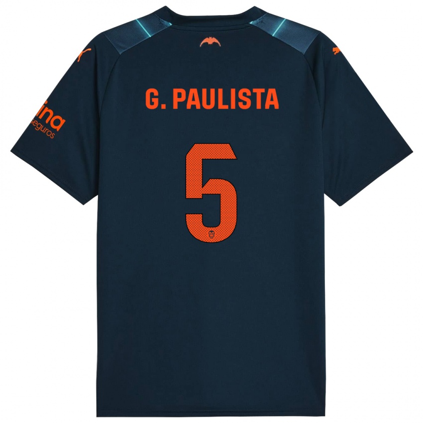 Niño Camiseta Gabriel Paulista #5 Azul Marino 2ª Equipación 2023/24 La Camisa
