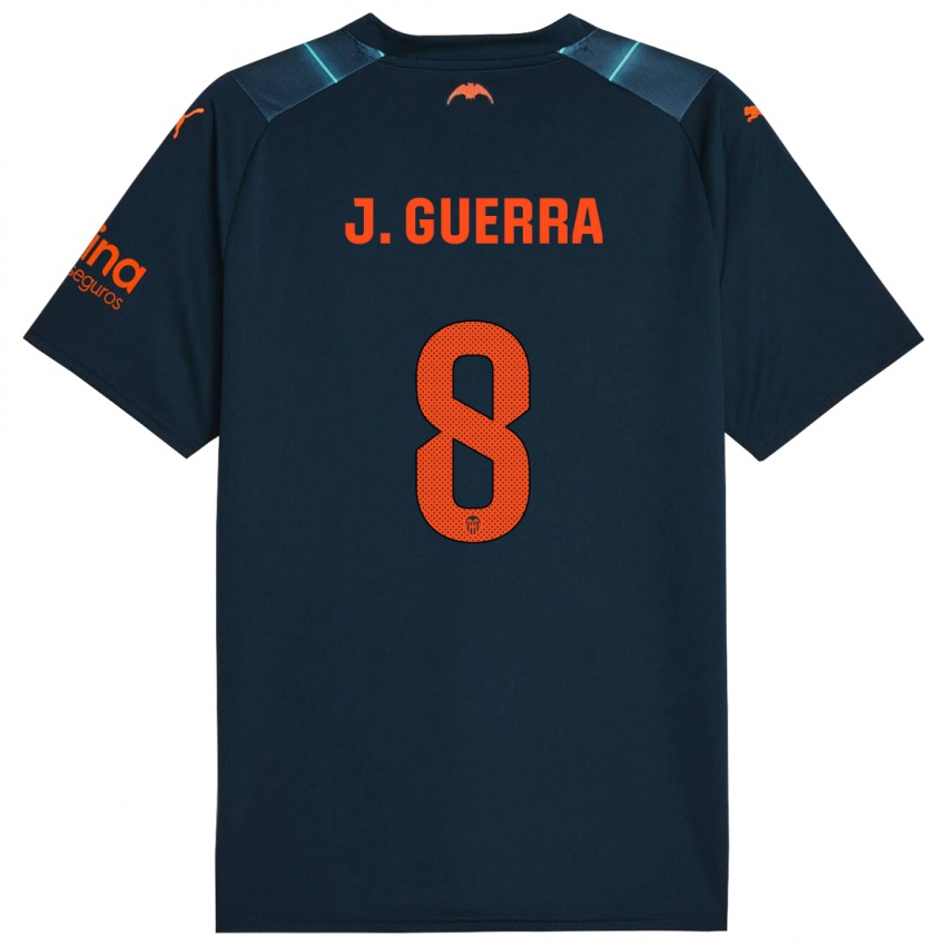 Niño Camiseta Javi Guerra #8 Azul Marino 2ª Equipación 2023/24 La Camisa