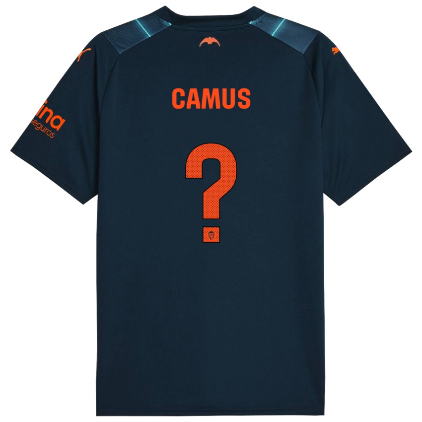 Niño Camiseta Marco Camus #0 Azul Marino 2ª Equipación 2023/24 La Camisa