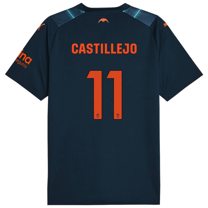 Niño Camiseta Samu Castillejo #11 Azul Marino 2ª Equipación 2023/24 La Camisa
