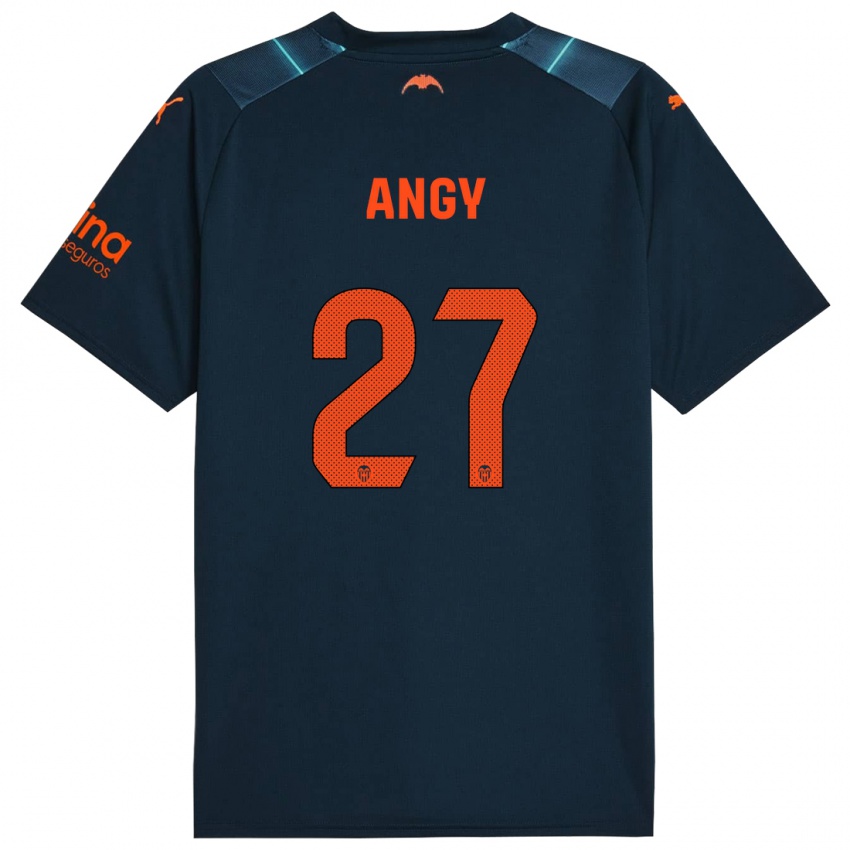 Niño Camiseta Angy #27 Azul Marino 2ª Equipación 2023/24 La Camisa