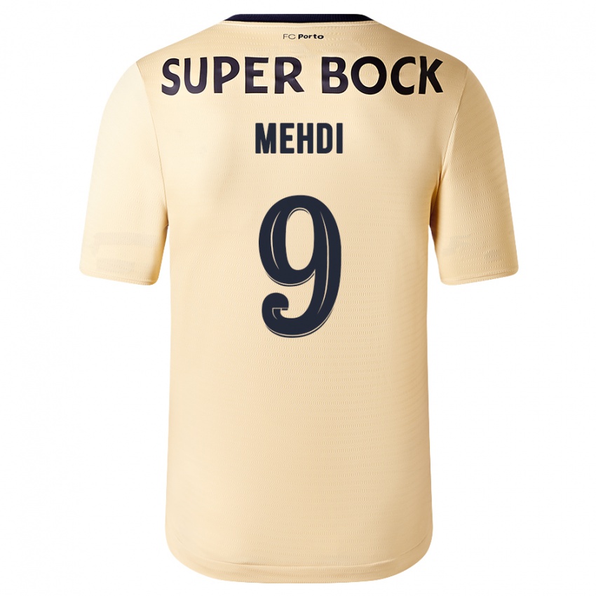 Niño Camiseta Mehdi Taremi #9 Beige-Dorado 2ª Equipación 2023/24 La Camisa