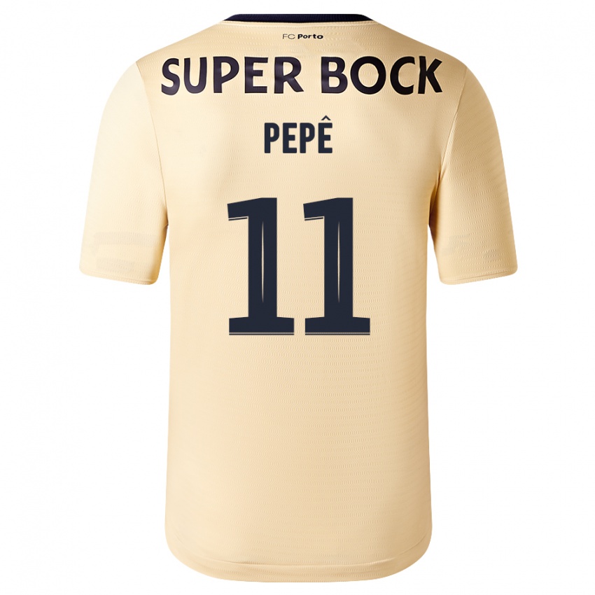 Niño Camiseta Pepe #11 Beige-Dorado 2ª Equipación 2023/24 La Camisa