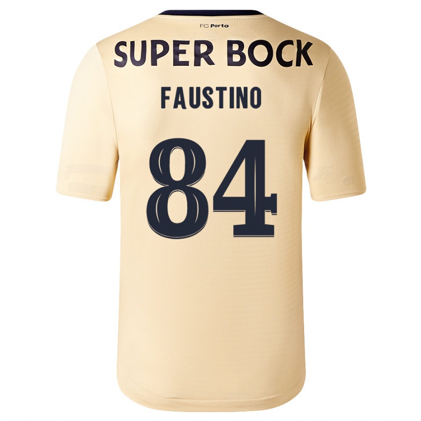 Niño Camiseta Levi Faustino #84 Beige-Dorado 2ª Equipación 2023/24 La Camisa