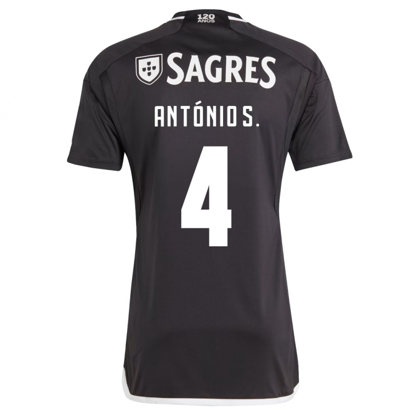 Niño Camiseta António Silva #4 Negro 2ª Equipación 2023/24 La Camisa