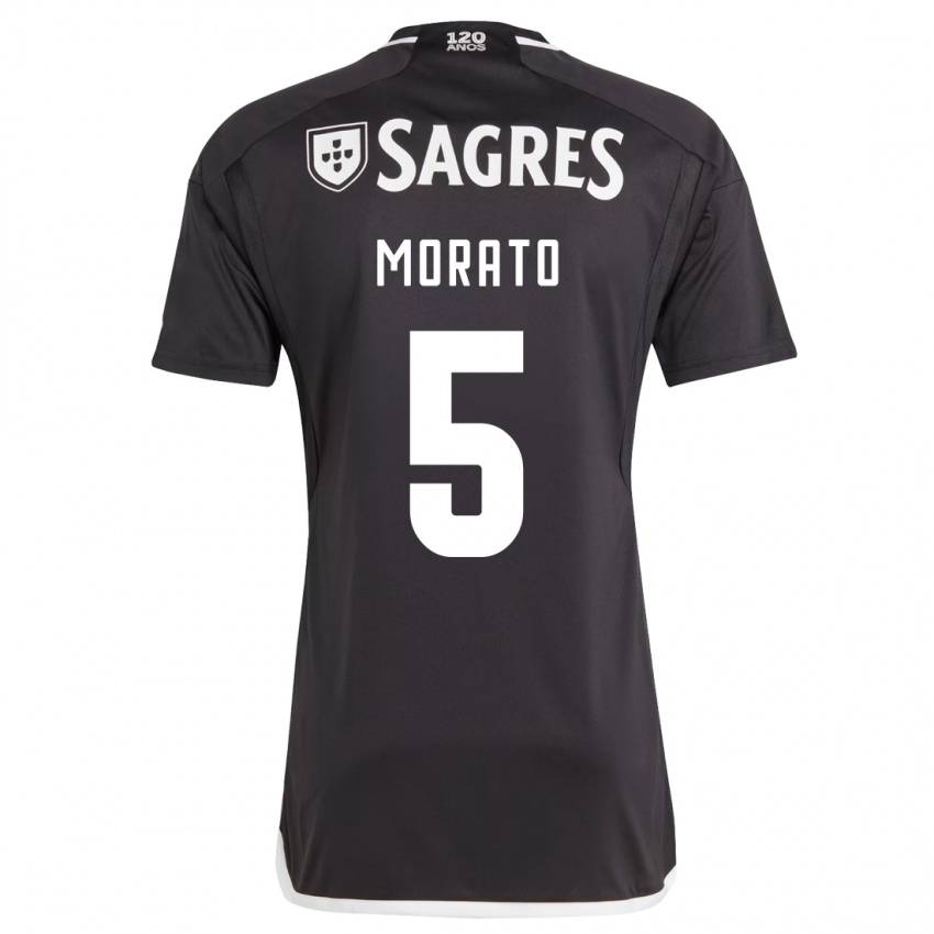 Niño Camiseta Morato #5 Negro 2ª Equipación 2023/24 La Camisa