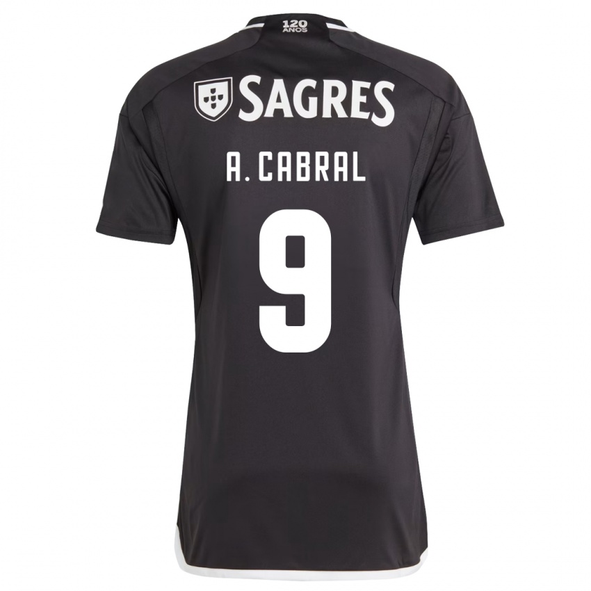 Niño Camiseta Arthur Cabral #9 Negro 2ª Equipación 2023/24 La Camisa