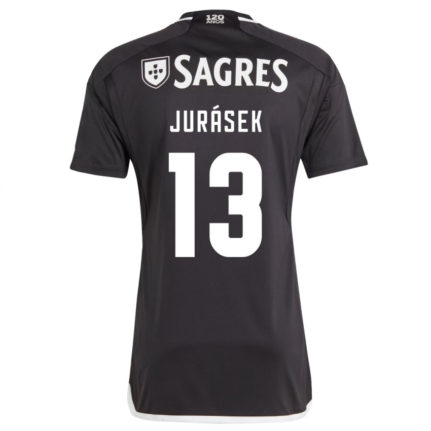 Niño Camiseta David Jurásek #13 Negro 2ª Equipación 2023/24 La Camisa