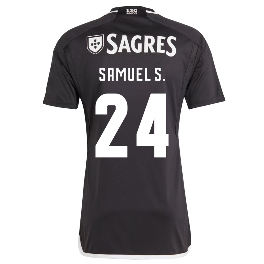 Niño Camiseta Samuel Soares #24 Negro 2ª Equipación 2023/24 La Camisa