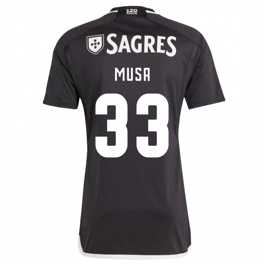 Niño Camiseta Petar Musa #33 Negro 2ª Equipación 2023/24 La Camisa
