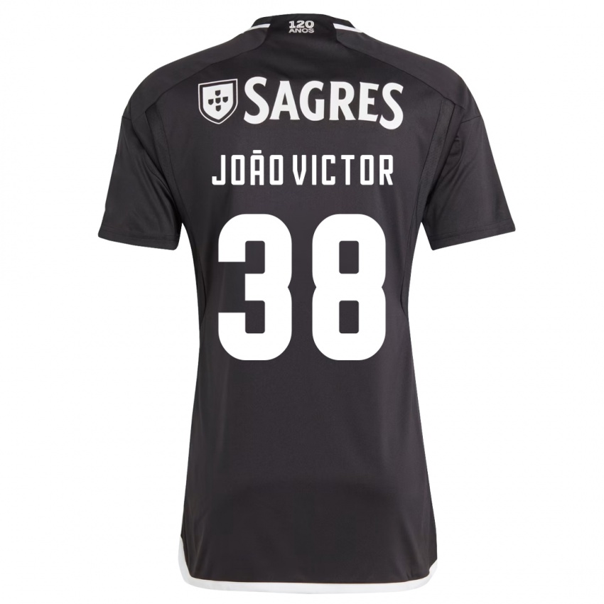 Niño Camiseta Joao Victor #38 Negro 2ª Equipación 2023/24 La Camisa