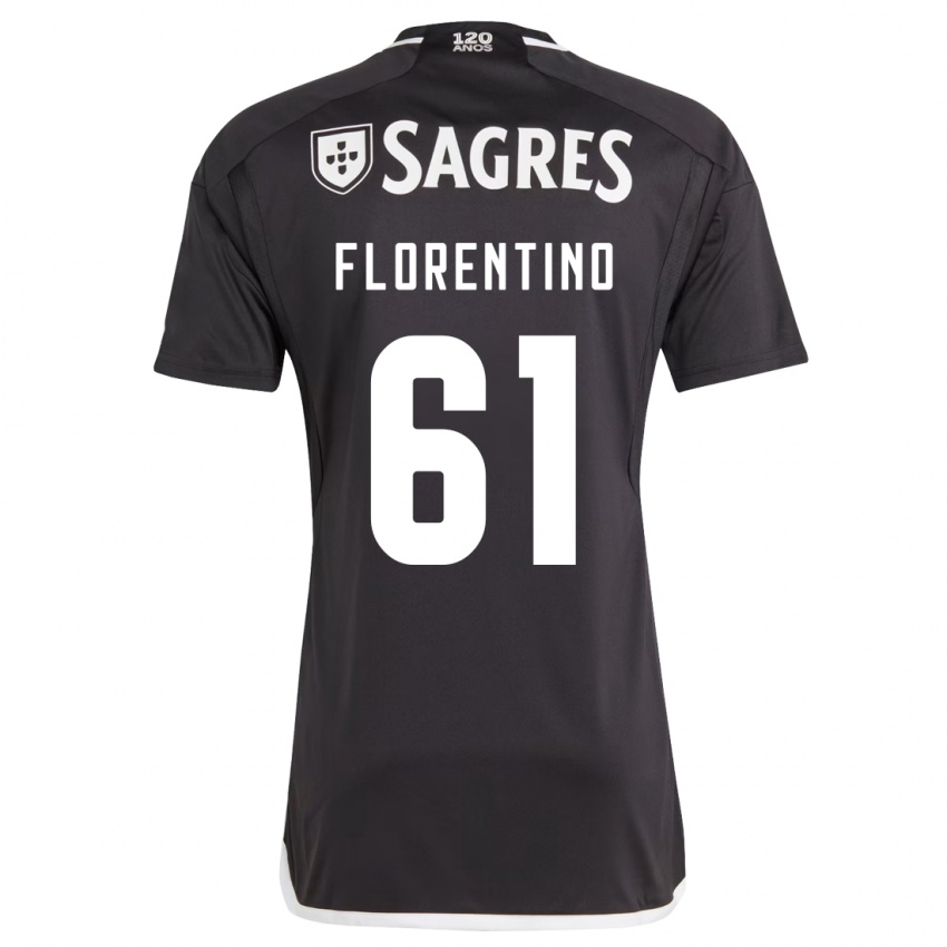 Niño Camiseta Florentino #61 Negro 2ª Equipación 2023/24 La Camisa