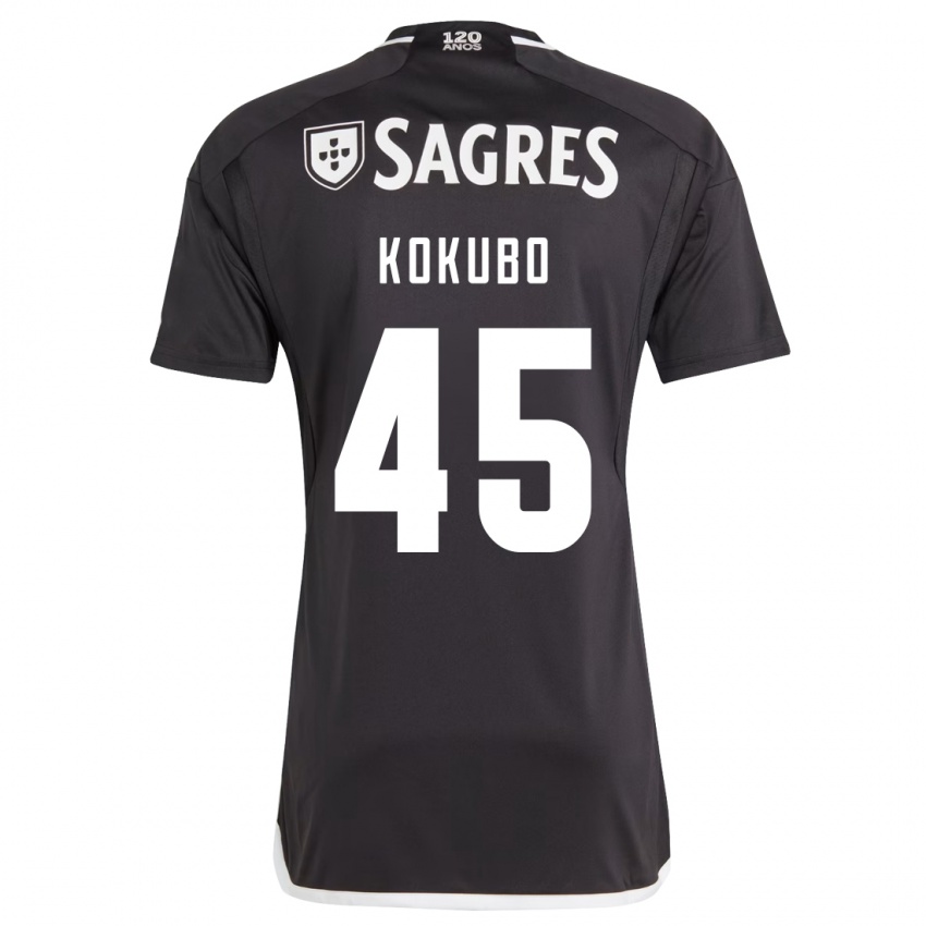 Niño Camiseta Leo Kokubo #45 Negro 2ª Equipación 2023/24 La Camisa