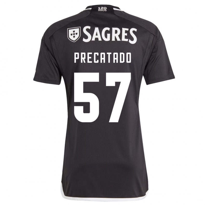 Niño Camiseta Precatado #57 Negro 2ª Equipación 2023/24 La Camisa