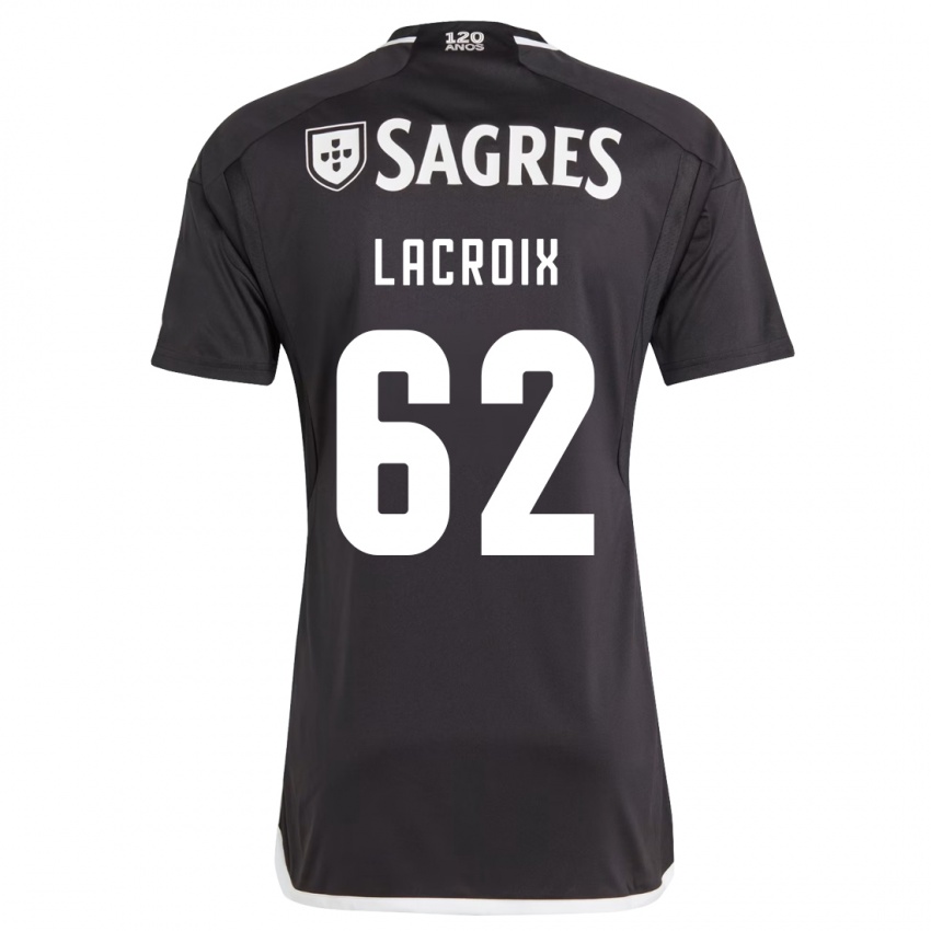 Niño Camiseta Lenny Lacroix #62 Negro 2ª Equipación 2023/24 La Camisa